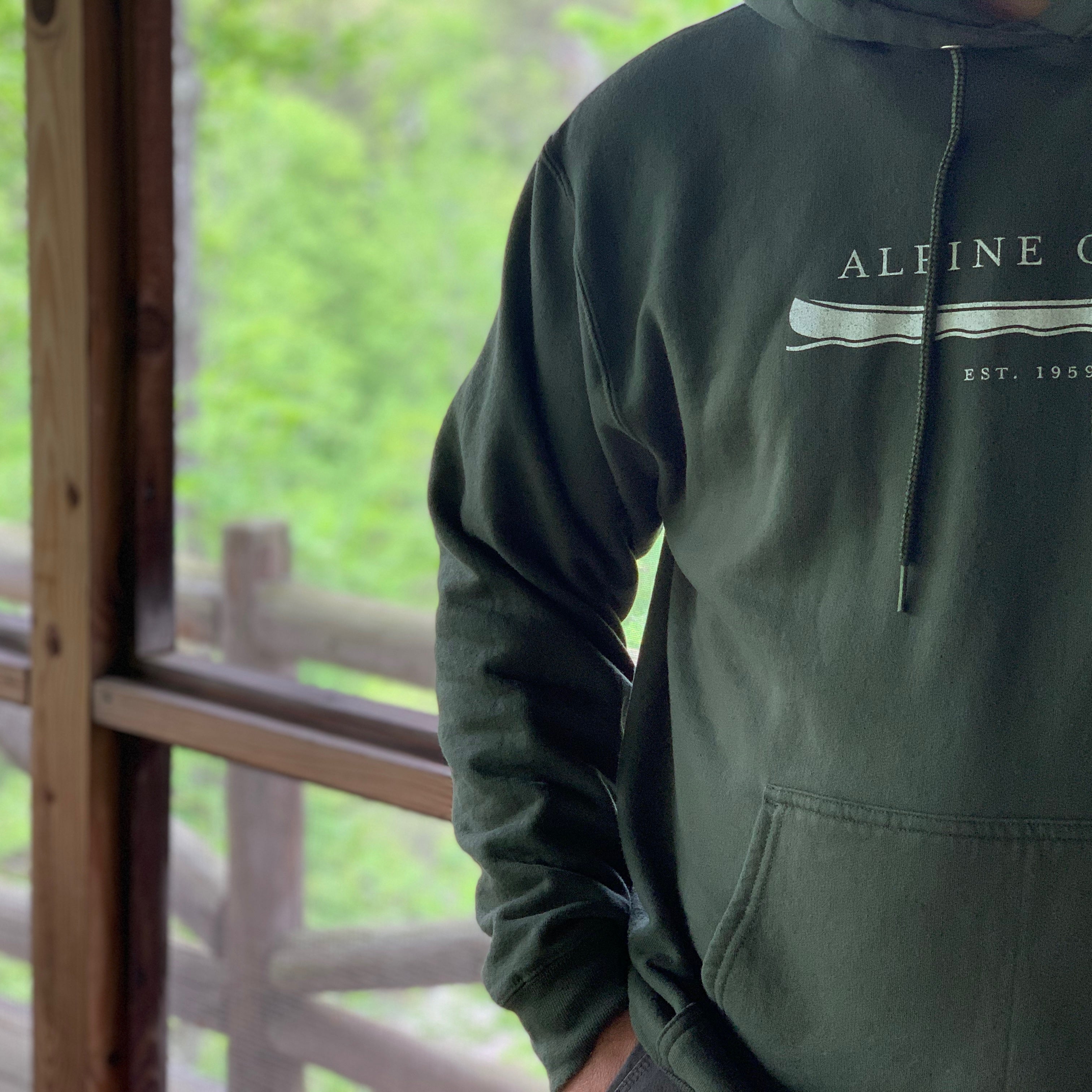 Alpine Green Canoe Hoodie